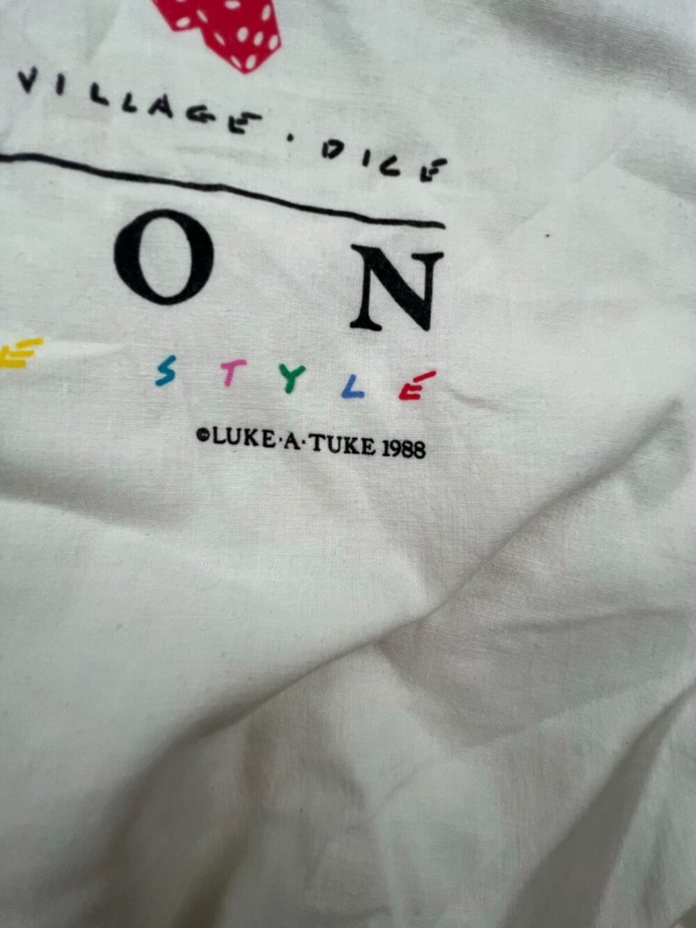 VTG White Long Sleeve T Shirt Luke A Tuke 1998 Hilton Las Vegas 21 Embroidered - Picture 11 of 14